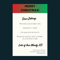 FREE Coffee Christmas Card