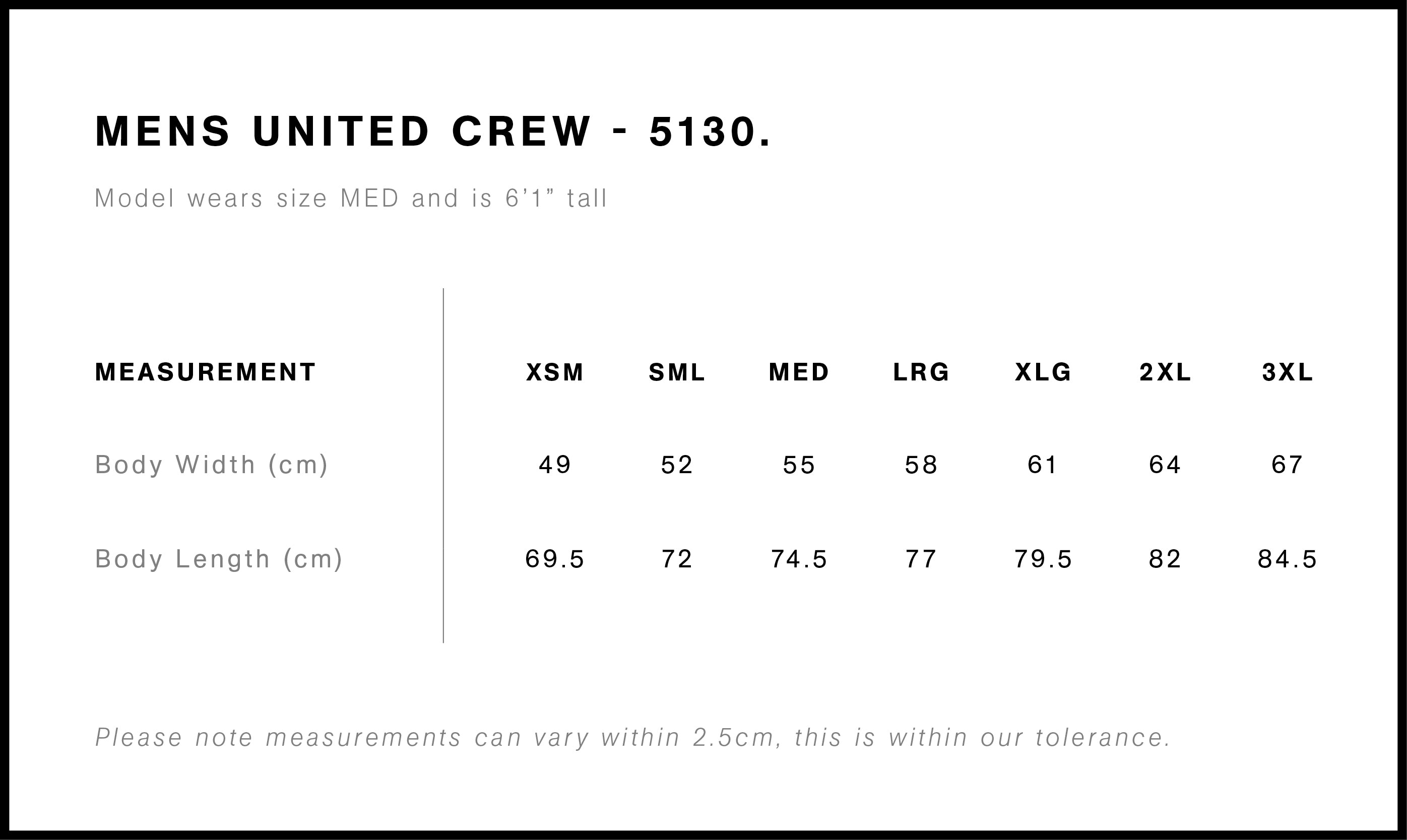 REV'S TEAM CREW // Unisex All Sizes